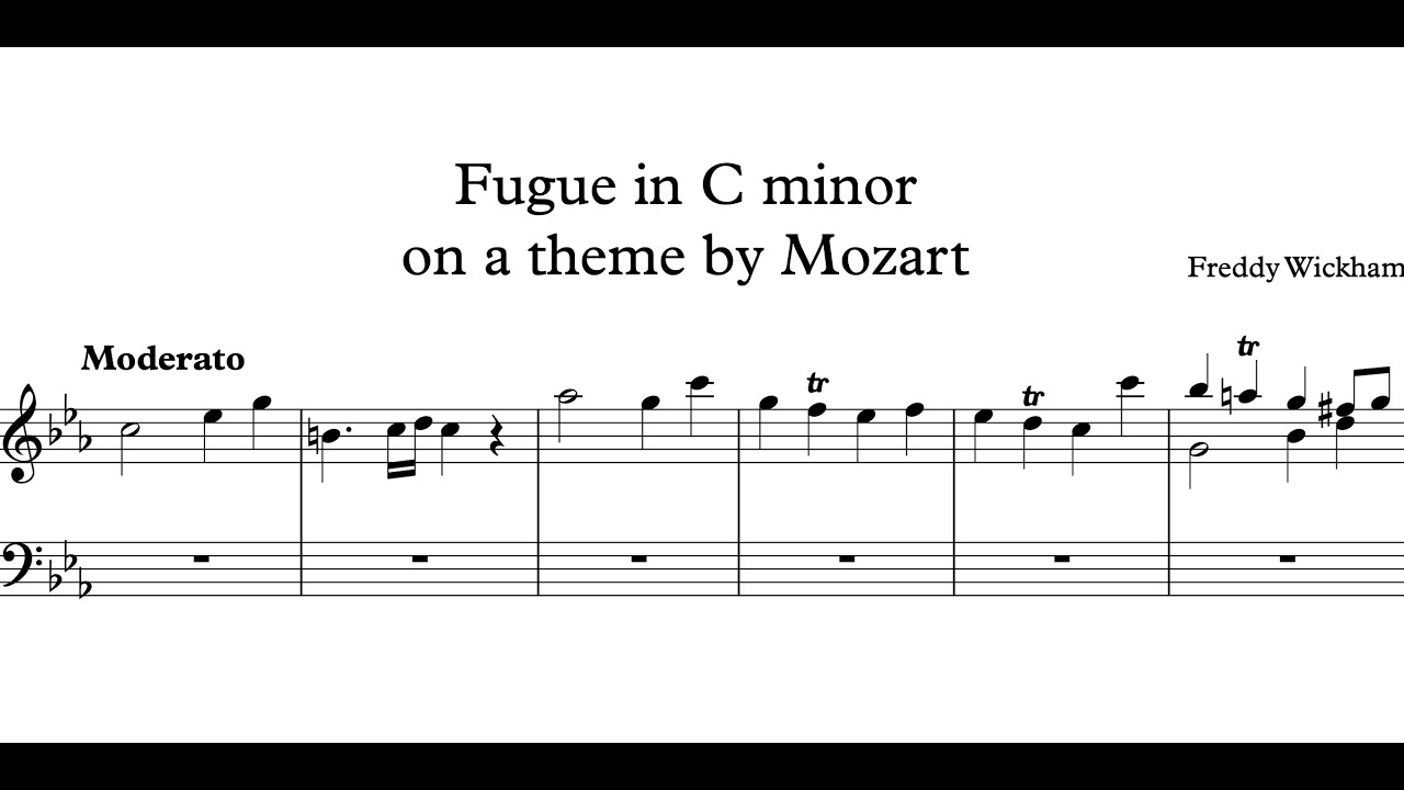 Mozart in the style of Bach - Fugue on Sonata in C