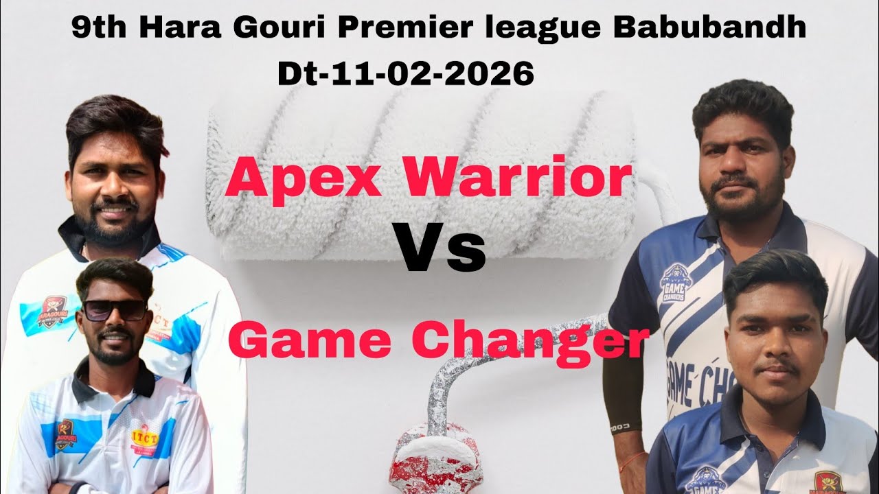 Apex Warrior Vs  Game Changer // 9th Hara Gouri Premier league 2026 // Babubandh Play Ground 