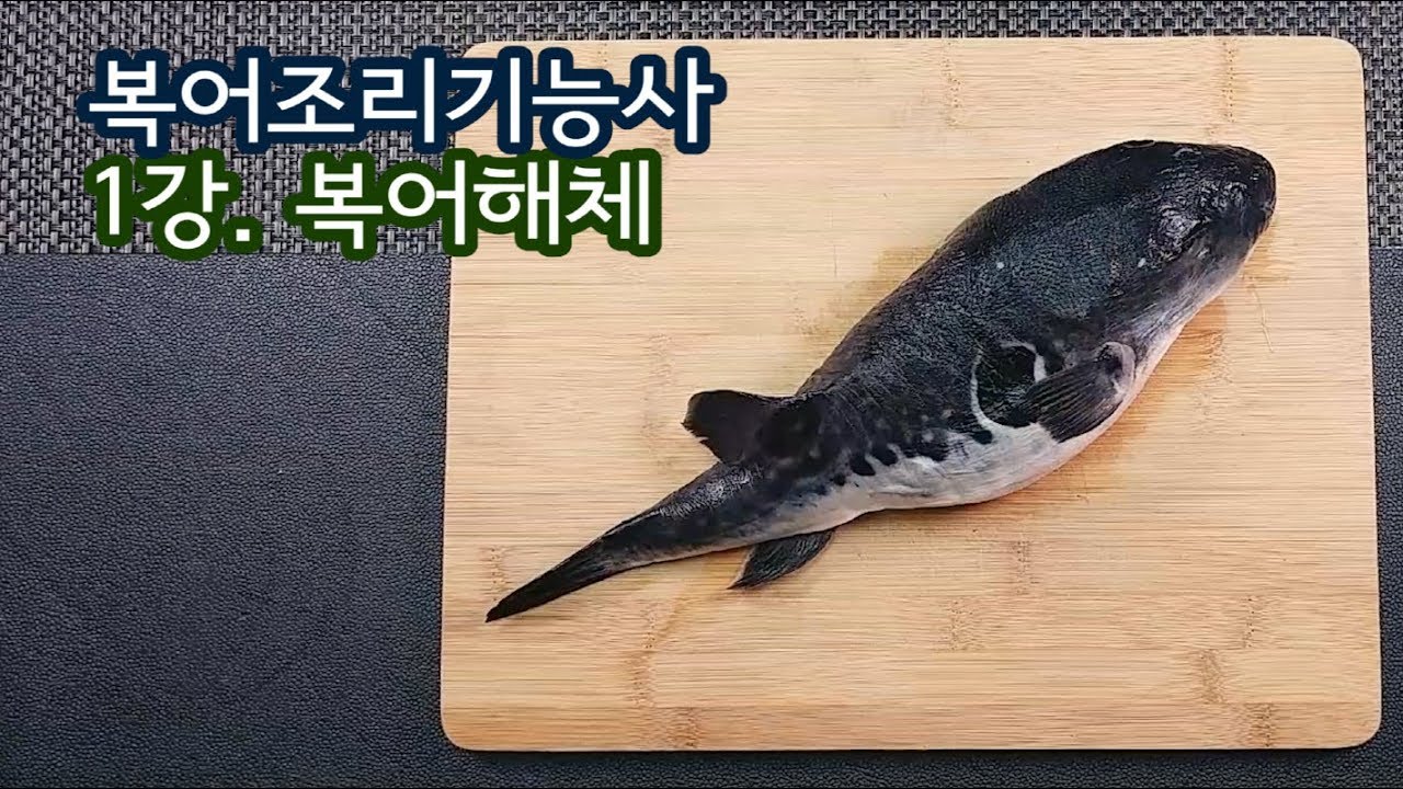 2019 복어조리기능사 실기영상 