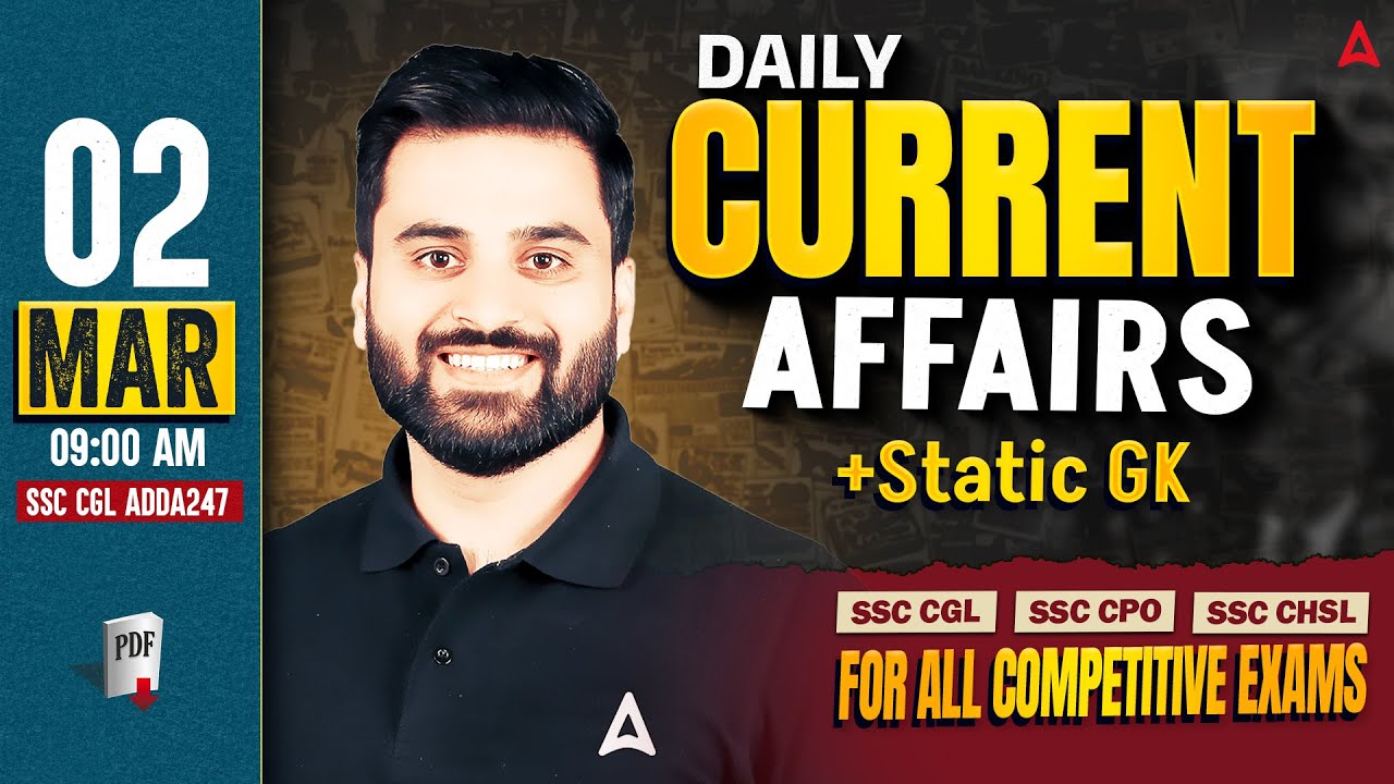 Current Affairs Today | 02 March Current Affairs 2026 | Daily Current Affairs 2026 By Navdeep Sir