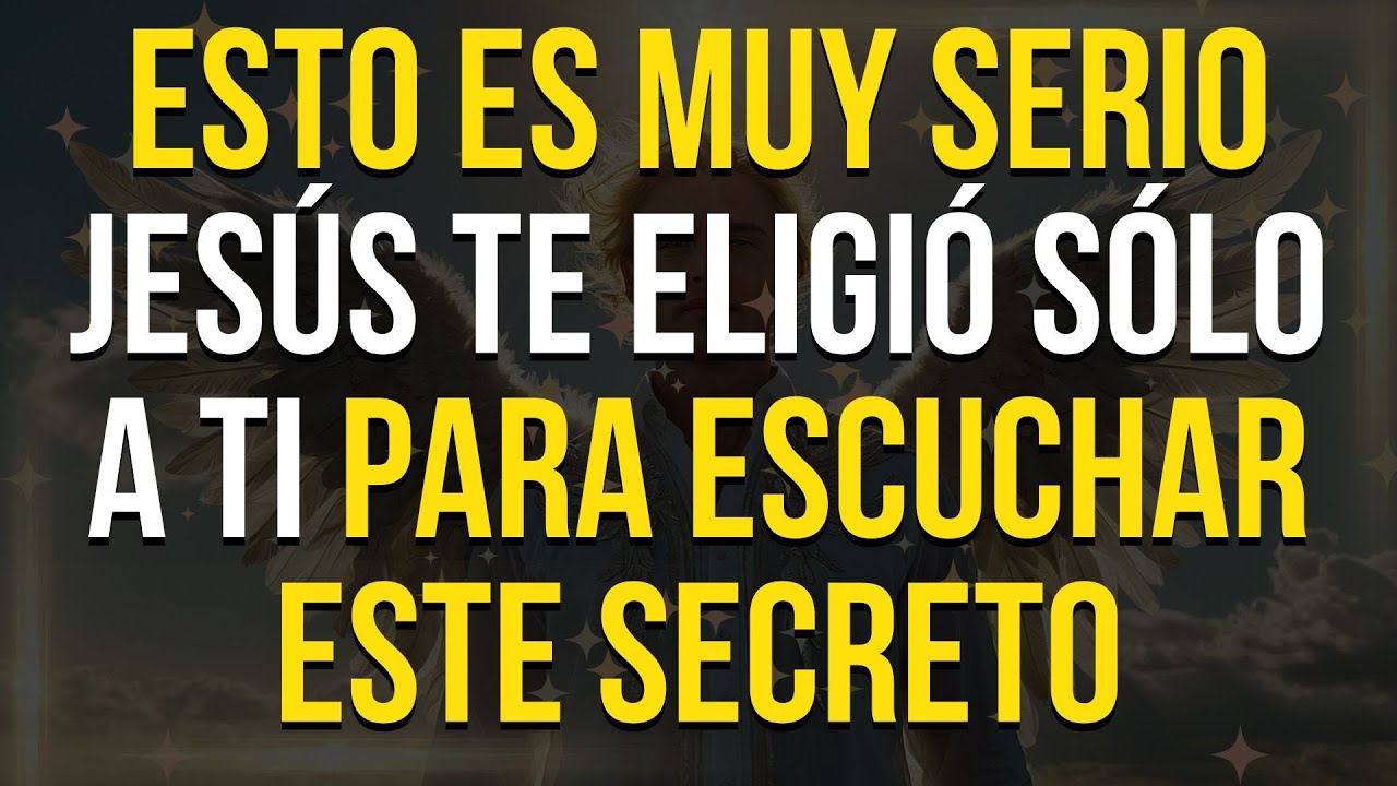 ¡Esto es muy SERIO! Dios te Eligió para Escuchar este MENSAJE y te Ruega que no lo Ignores