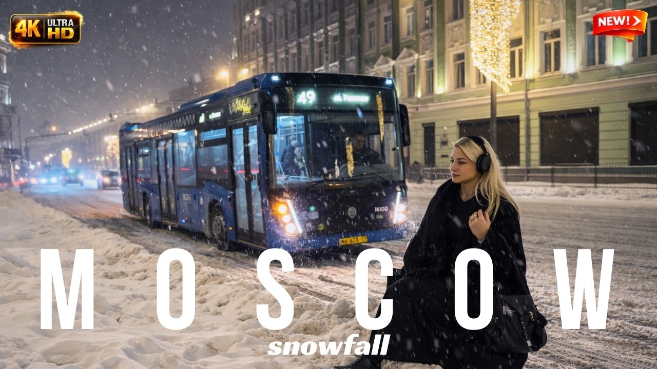 📍❄️ MOSCOW BURIED IN SNOW — Real POV Blizzard