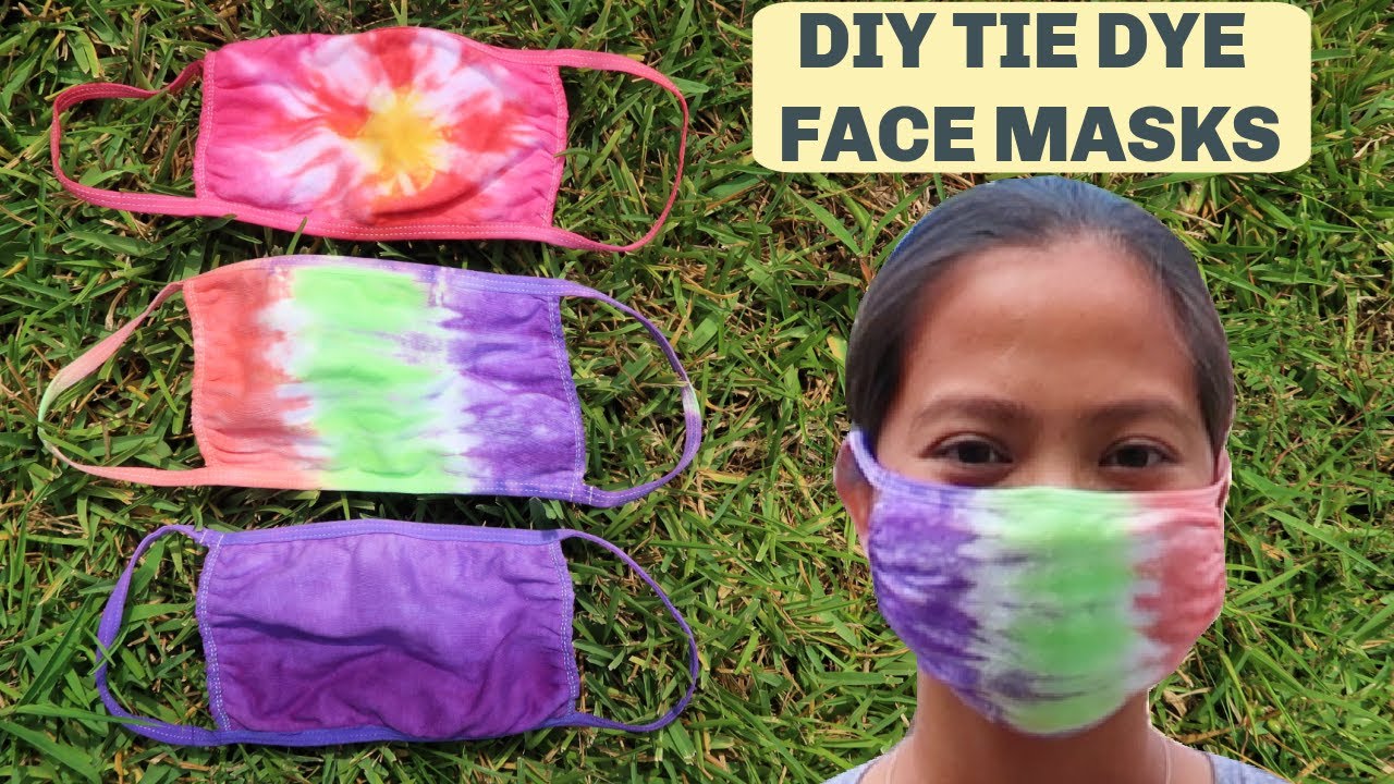 DIY TIE DYE Face Masks - How to Easy Tutorial for Beginners