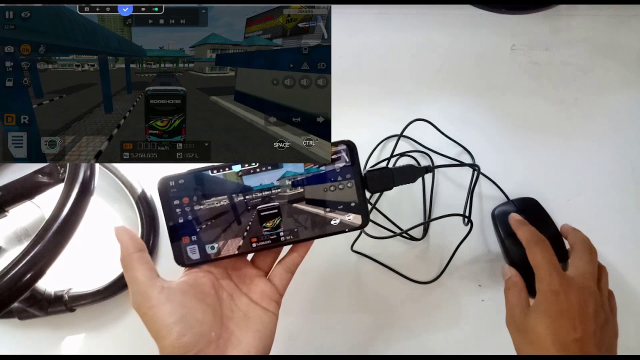 Membuat Pedal Gas Rem Bussid Android Pake Mouse, Apa Bisa?