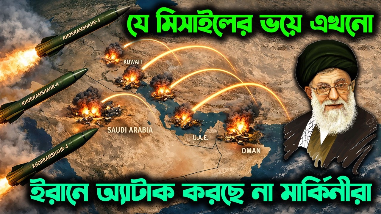 খোরামশাহর-৪ মিসাইলের ভয়ে আমেরিকা এখনো ইরান অ্যাটাক করেনি 🚀 US Worried of Khorramshahr-4 Missile
