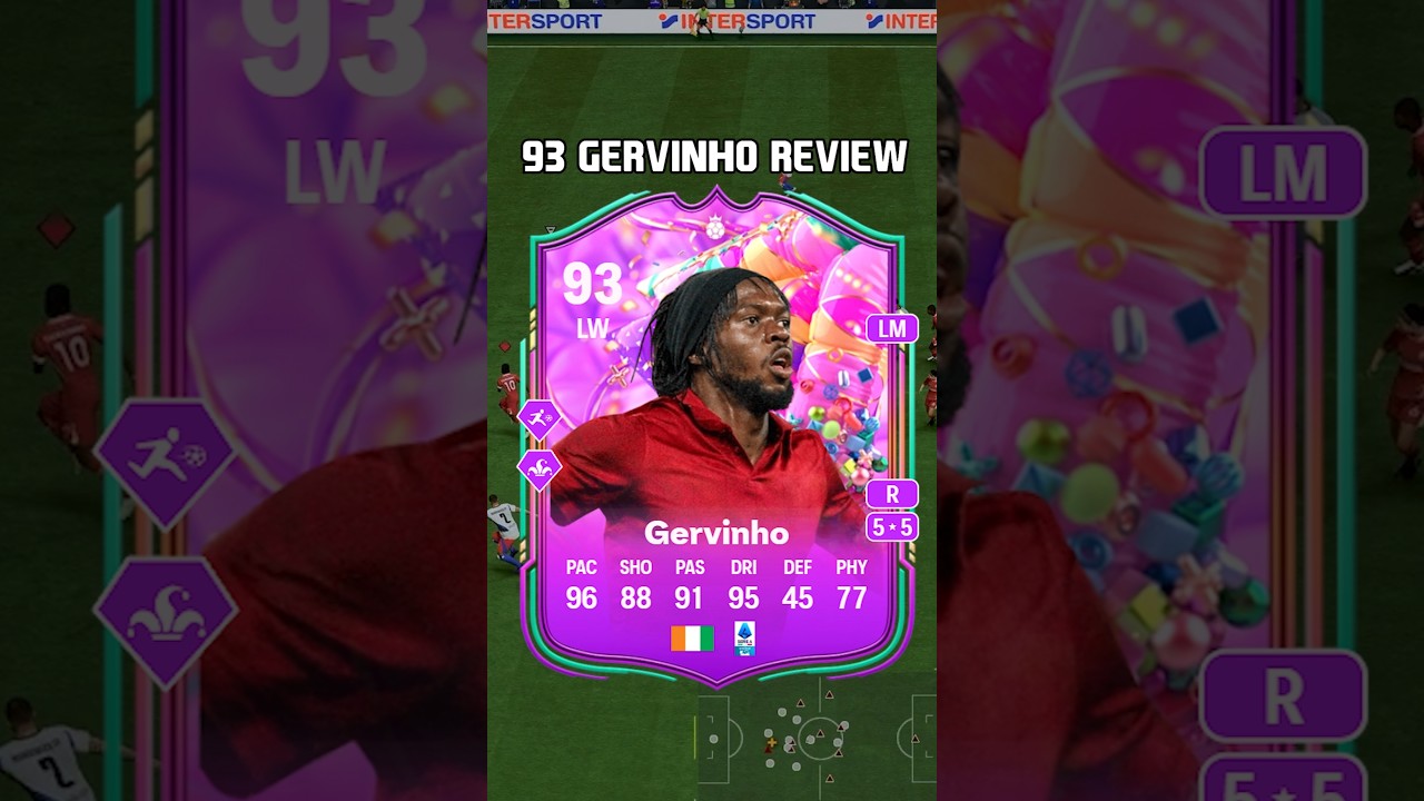 93 Gervinho Review in EA FC 25, he's a beast 🤩 #shorts #short #fc25 #eafc25 #gervinho #futbirthday