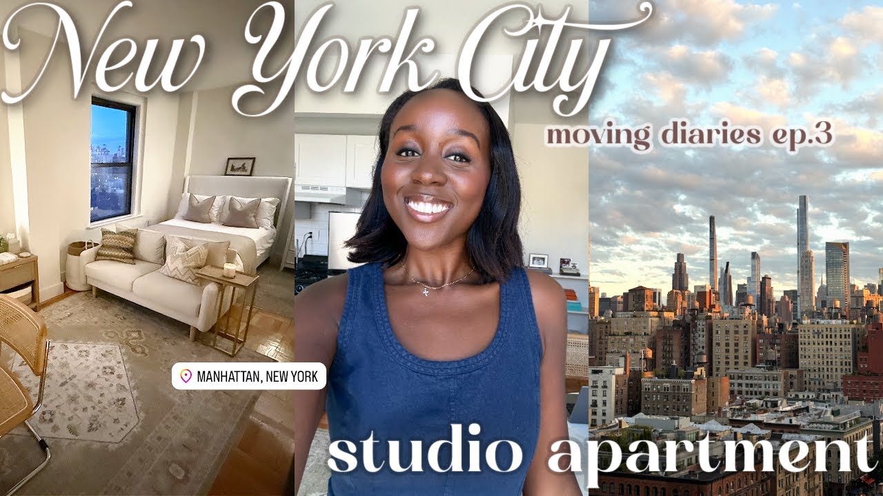 nyc moving vlog 🗽📦 | new furniture, *MAJOR* apartment updates, decorating, haul, & more!