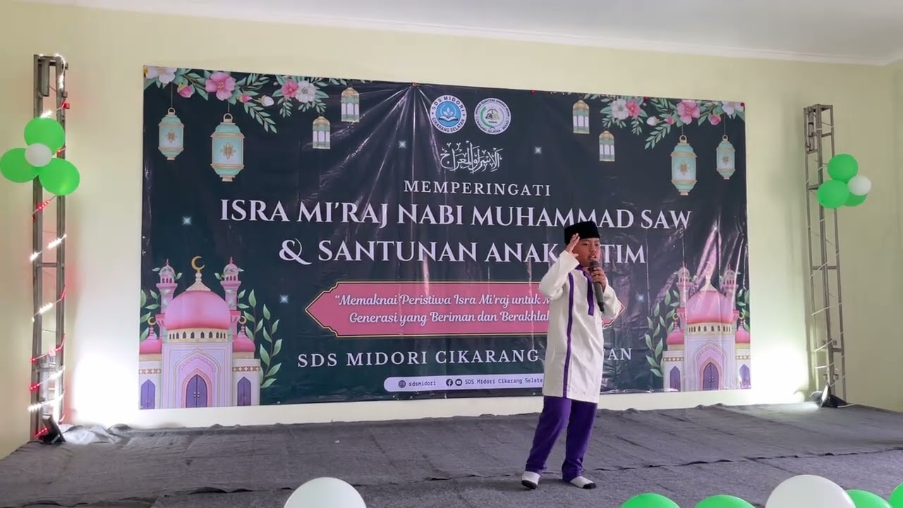 Pildacil – Wiza (5.A) | Penampilan Isra Mi’raj & Santunan Anak Yatim SDS Midori