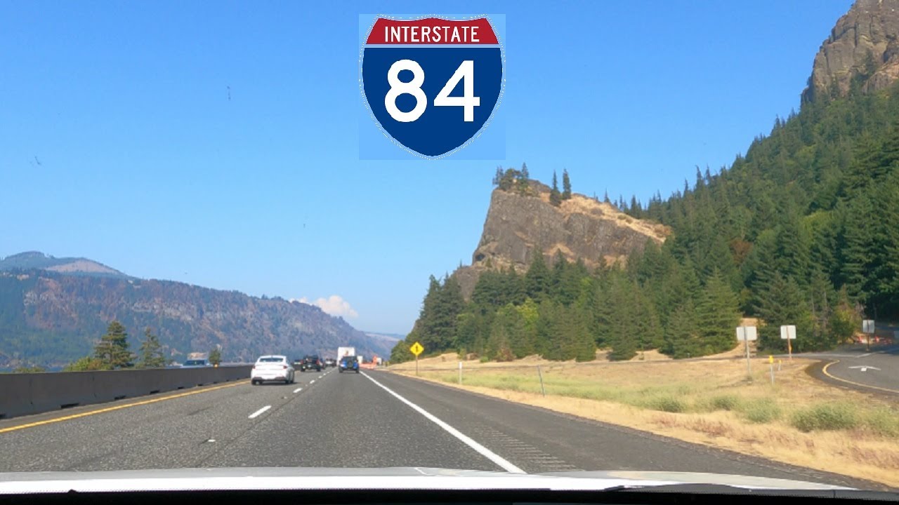 ⁴ᴷ⁶⁰ Driving Interstate 84 (Vietnam Veterans Memorial Highway) from Dodson, OR to Hood River, OR