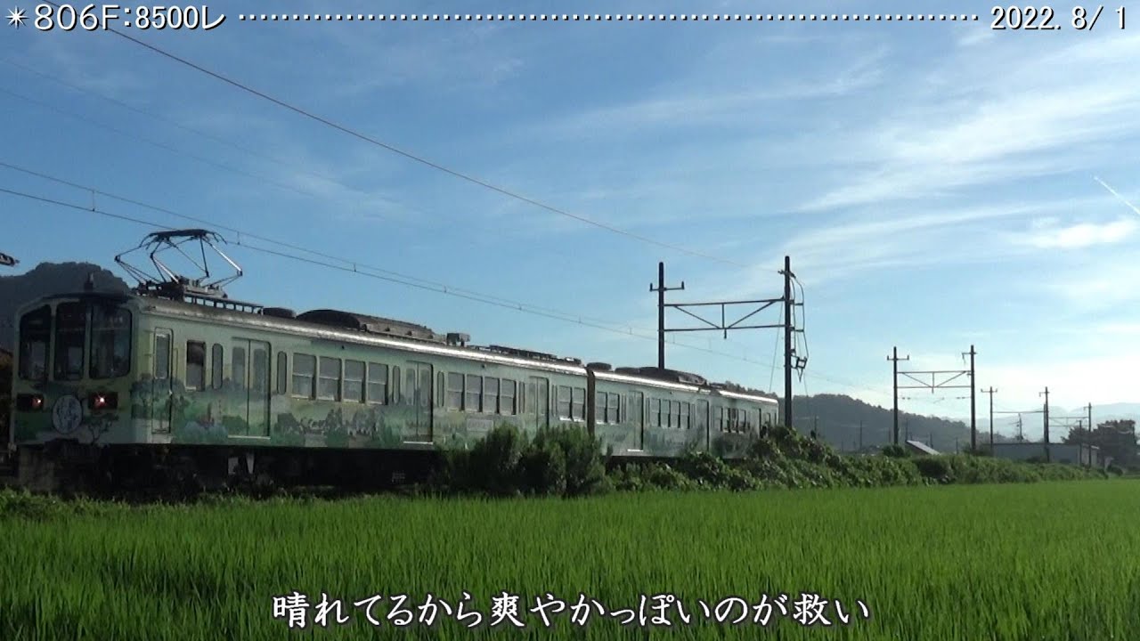 近江鉄道日記　805F 糠塚 ＆ 103F 蛇溝　（2022.8/2）　　　巛巛