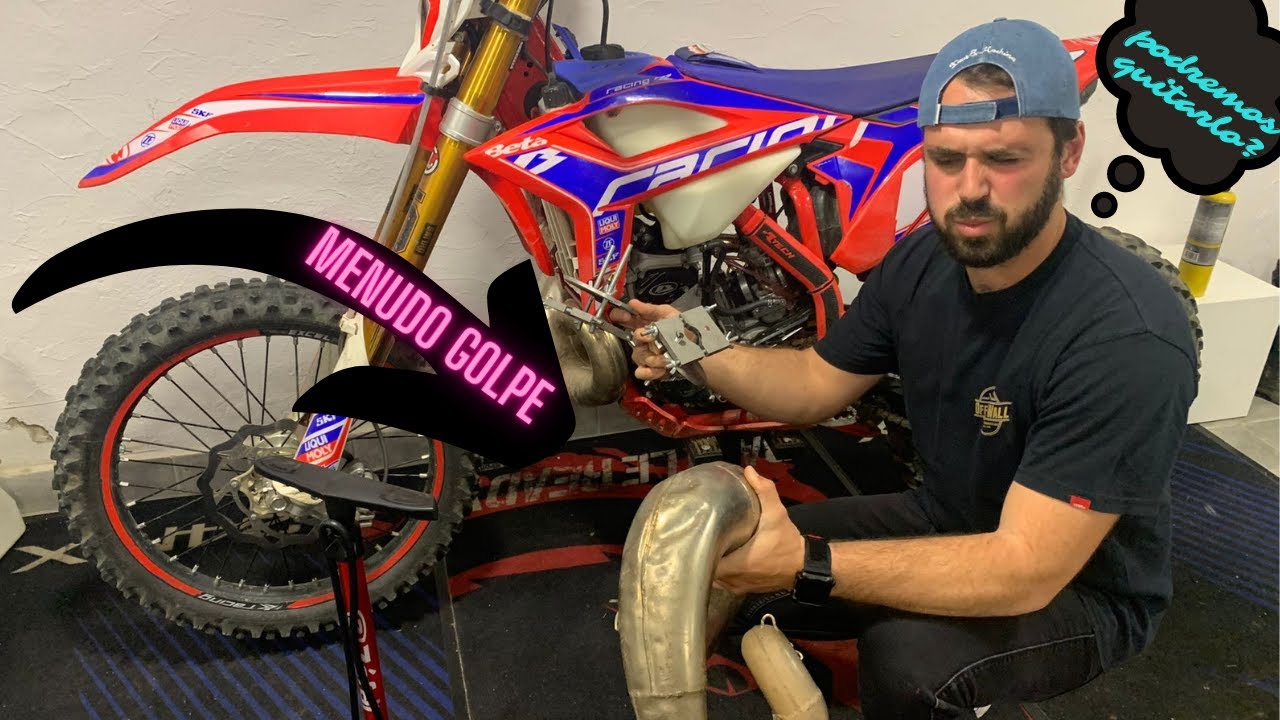 REPARAR abolladuras tubo ESCAPE 2T + ''prueba del escape en campo''