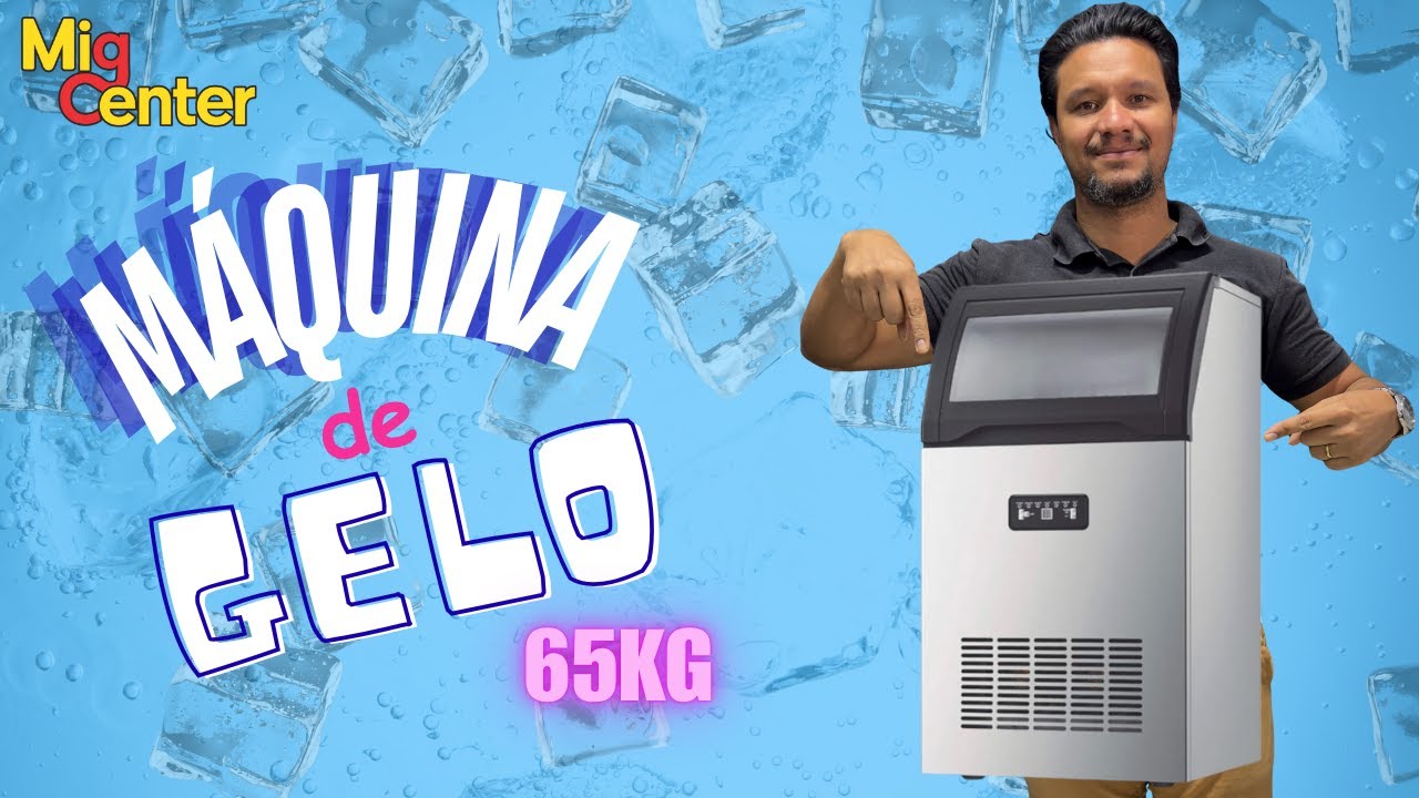 Nova M&aacute;quina de Gelo 65kg Frilux 🥶🥶  - Diego Apresenta - Mig Center