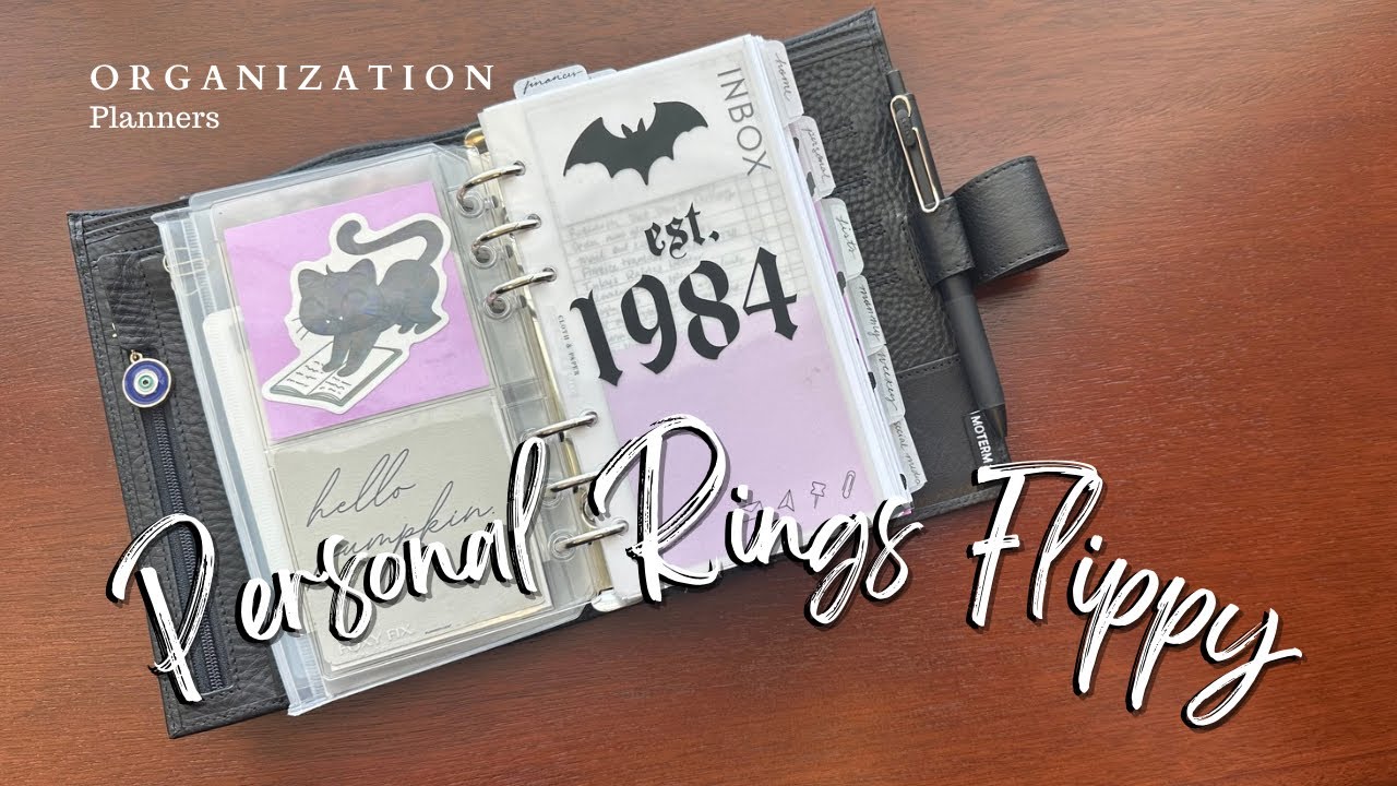 Personal Rings Flip through | Minimal Goth Planner
