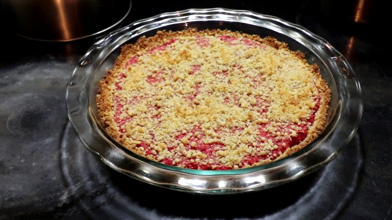 Strawberry Rhubarb Crumble Pie. Keto Friendly. Horrible.