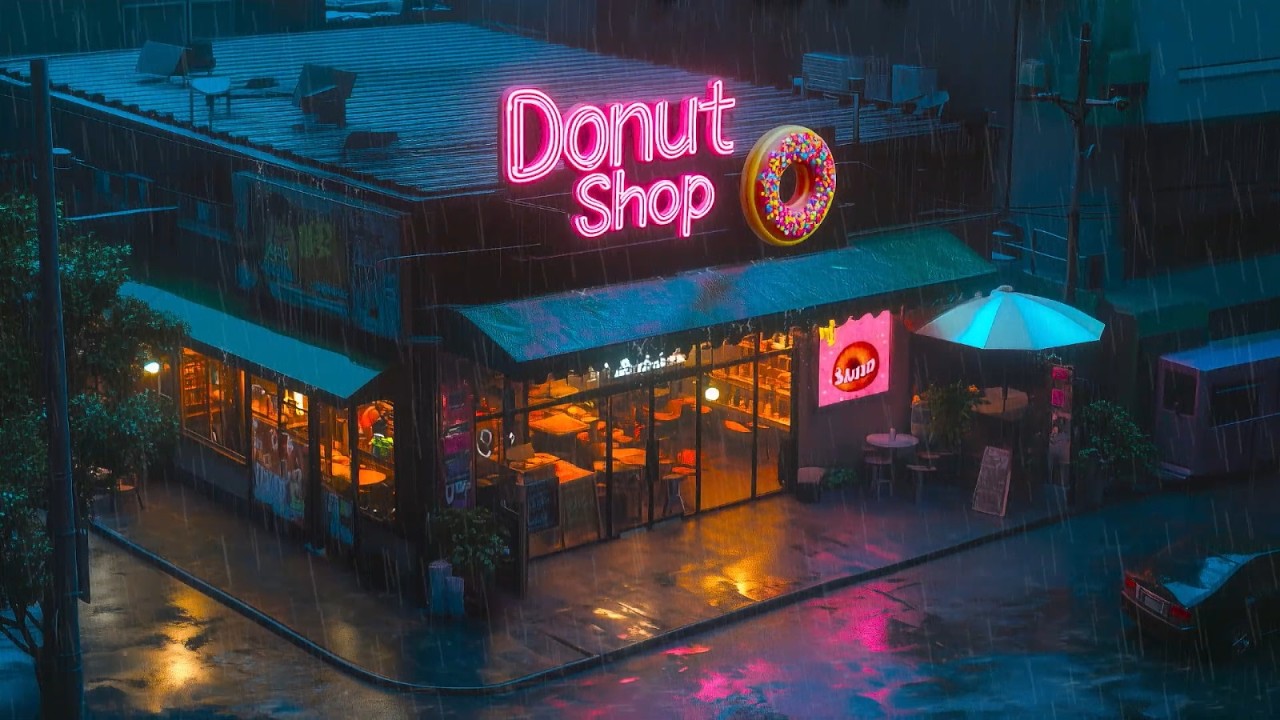 🌠 Deep Night Ease🍩  | Lofi Music for Sleep & Mental Rest - Lofi Rain Sound