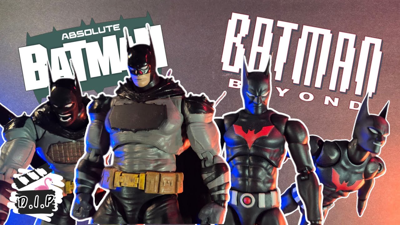 Custom Mafex Absolute Batman & Batman Beyond | Stop-motion Review |