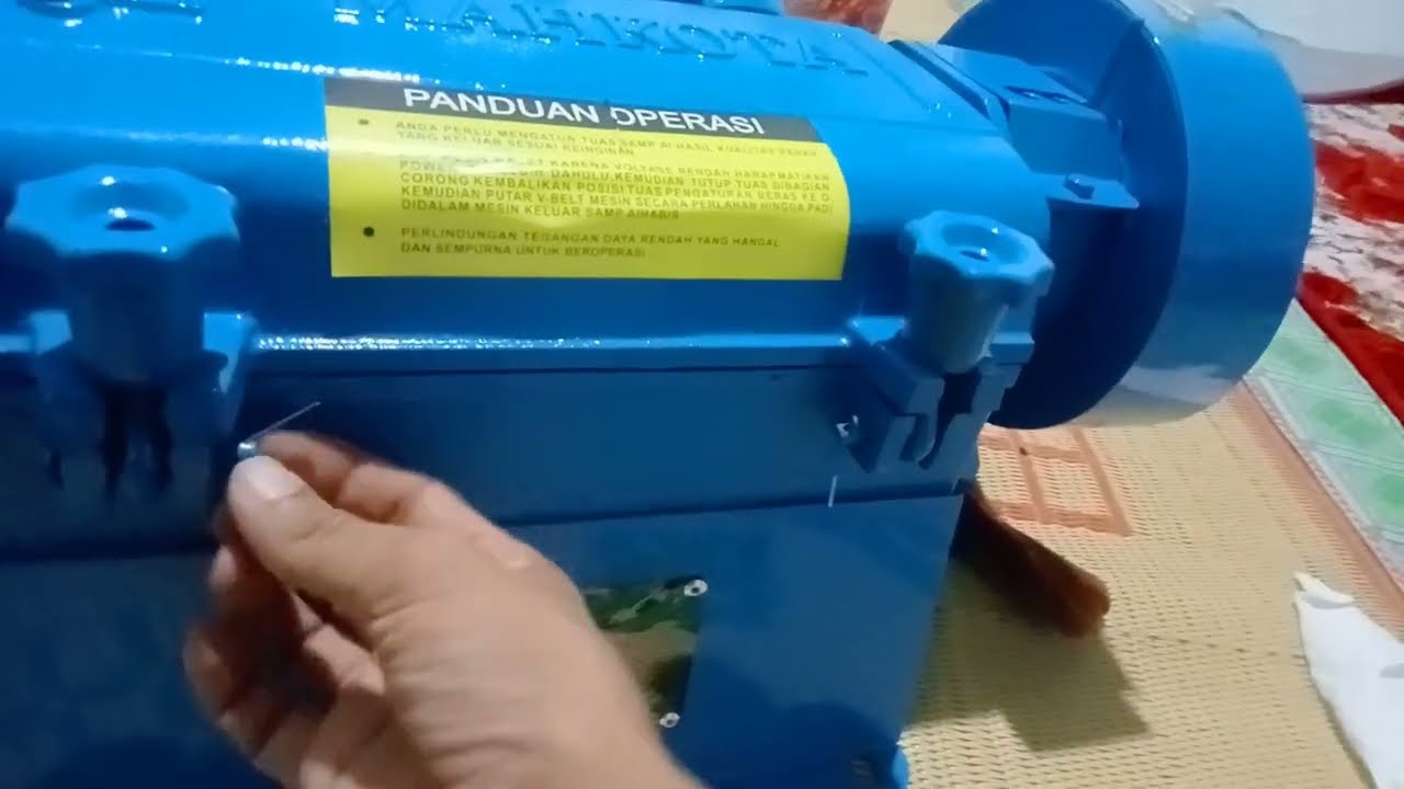 unboxing mesin giling padi mini kd350