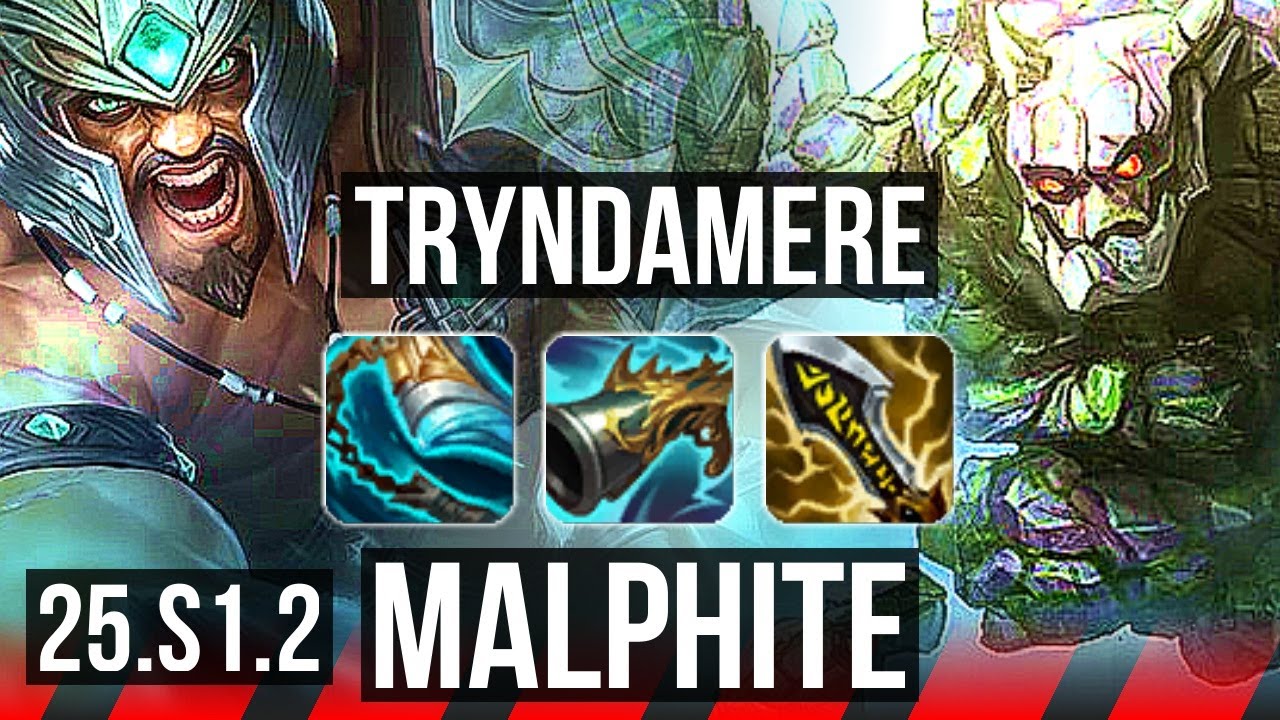 TRYNDAMERE vs MALPHITE (TOP) | 900+ games | KR Master | 25.S1.2