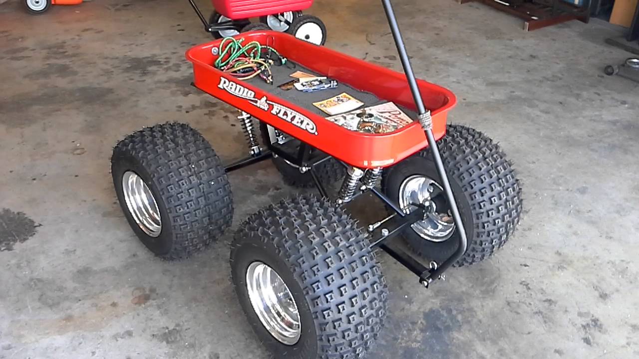 Custom Radio Flyer Wagon, With Big Wheels Project Done...(●_●).(●_●).(●_●).