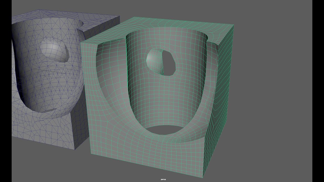 Maya 101 Tutorial - Part 6: Help! BOOleans Are Scary! AKA How to Retopologize A Difficult Mesh