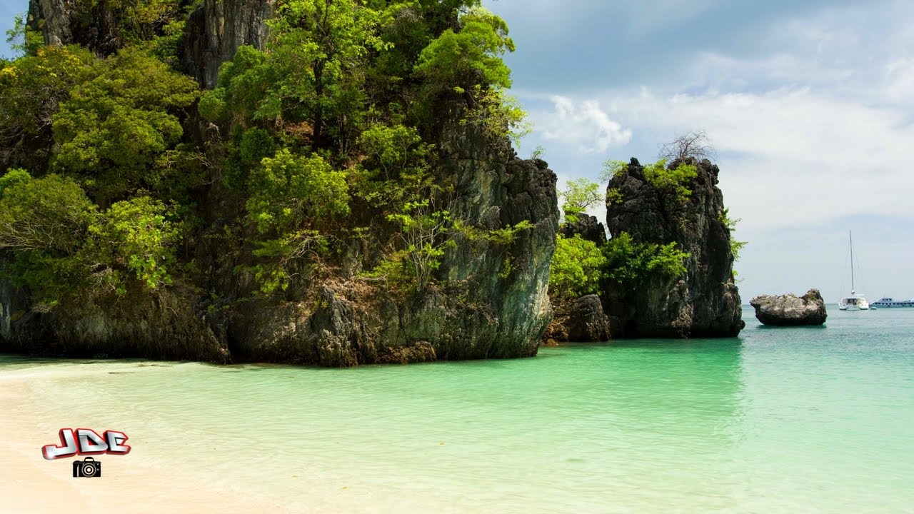 Beautiful beaches and sunset in Krabi