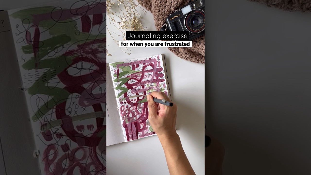 Art exercise for frustration and stress relief #arttherapy