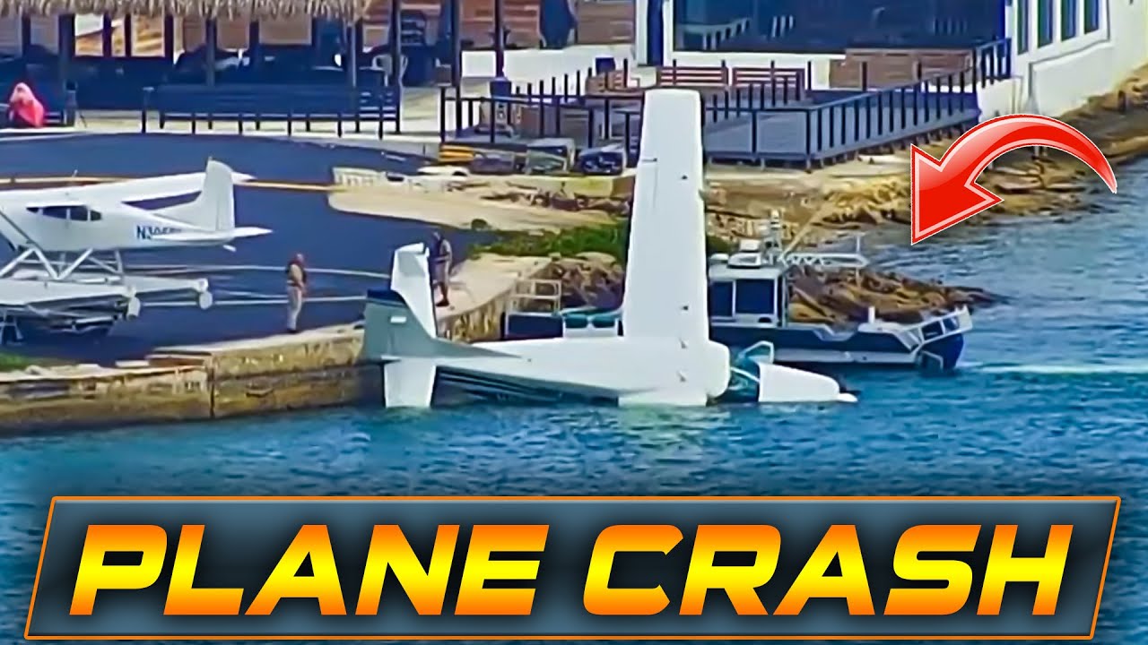 PLANE CRASH AT PORT MIAMI AND IS SUBMERGED UNDER WATER! | HAULOVER INLET BOATS | WAVY BOATS
