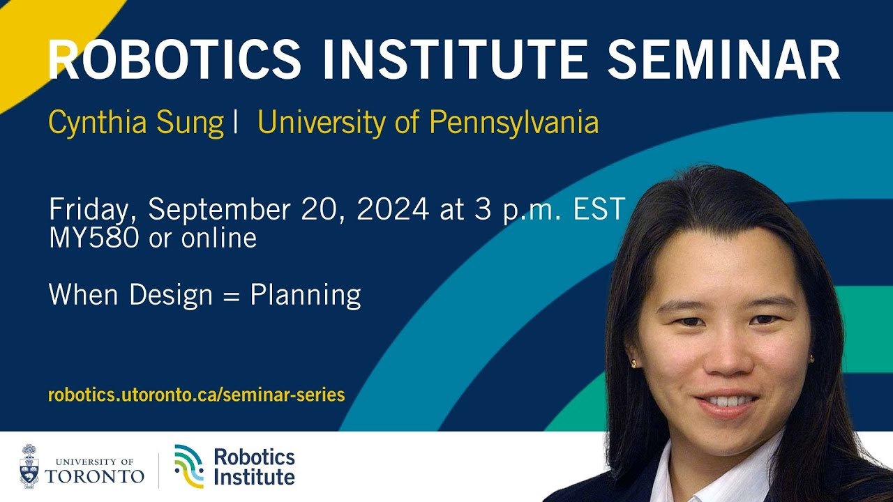 U of T Robotics Seminar: Cynthia Sung