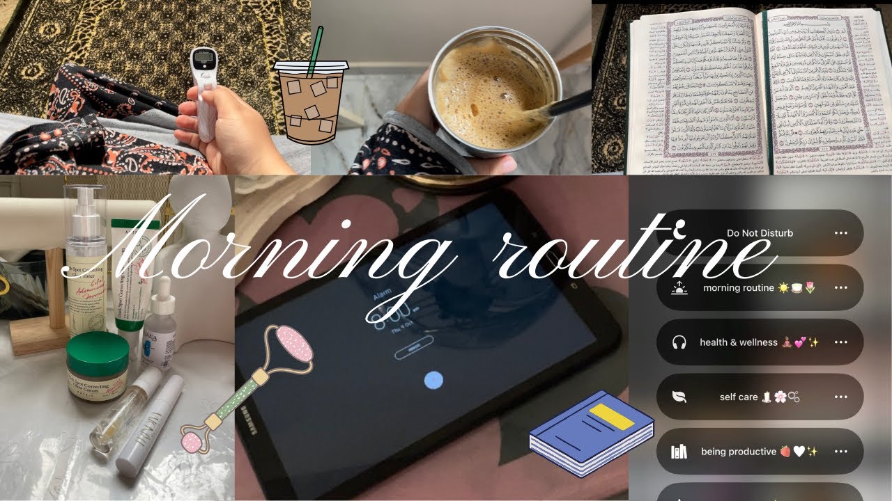 8 am morning routine || ☀️🧋🎀ازاي نعمل روتين صباحي صحي 
