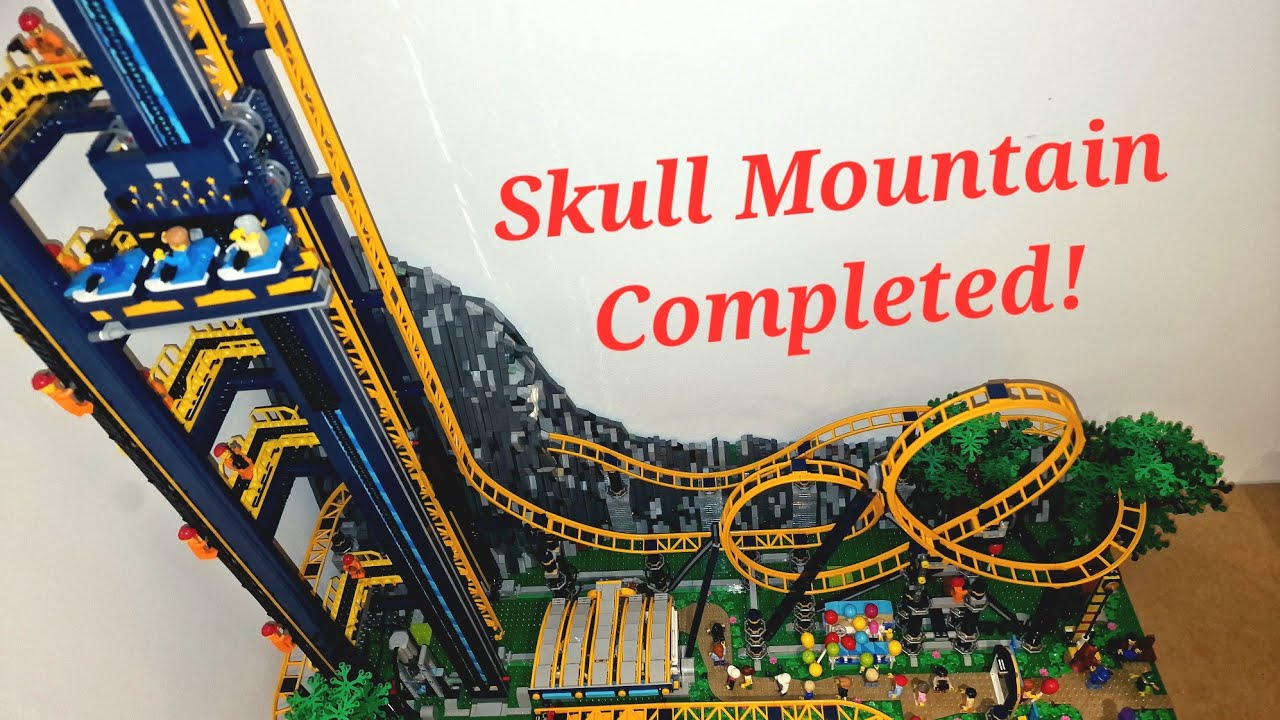 Now and Next in The Lego City 25 - Skull Mountain, 10303 MOC - Finished With Tunnel and Water Splash