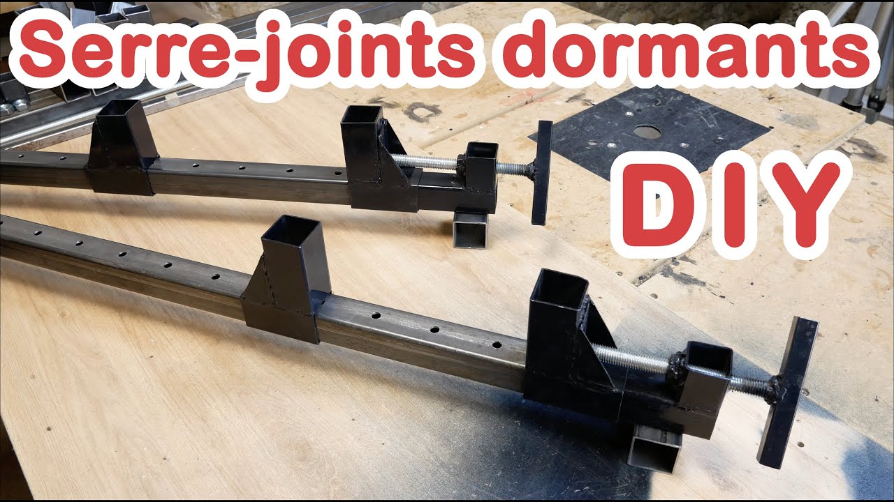 Homemade bar clamps - Comment faire des serre-joints dormants diy