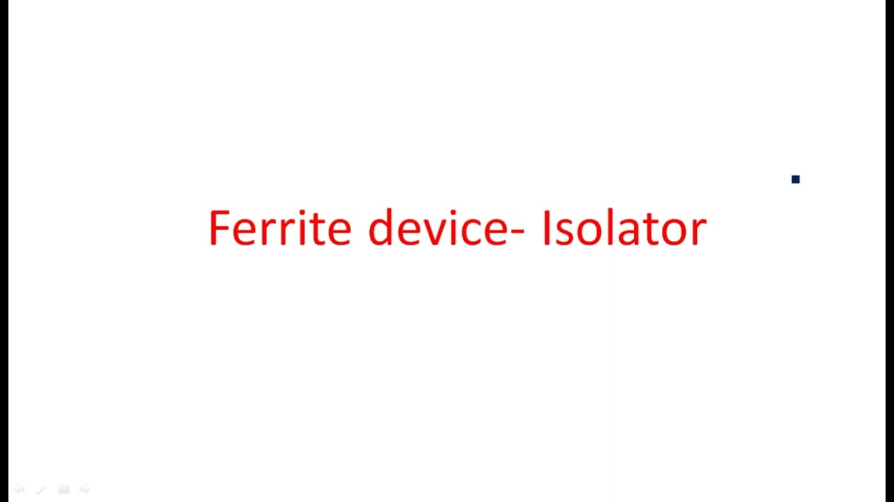 Isolator | Ferrite device | Microwave Engineering | Lec-73
