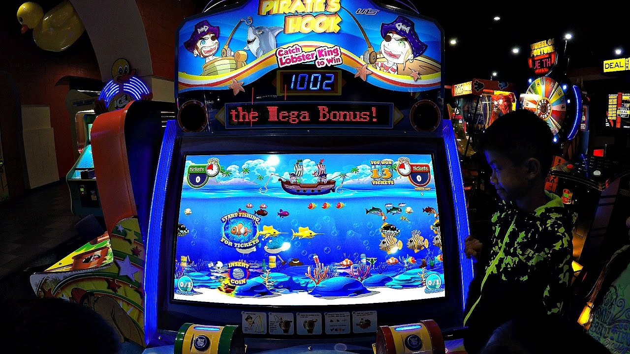 Arcade Game Pirate's Hook Fishing Challenge! ゲームセンター