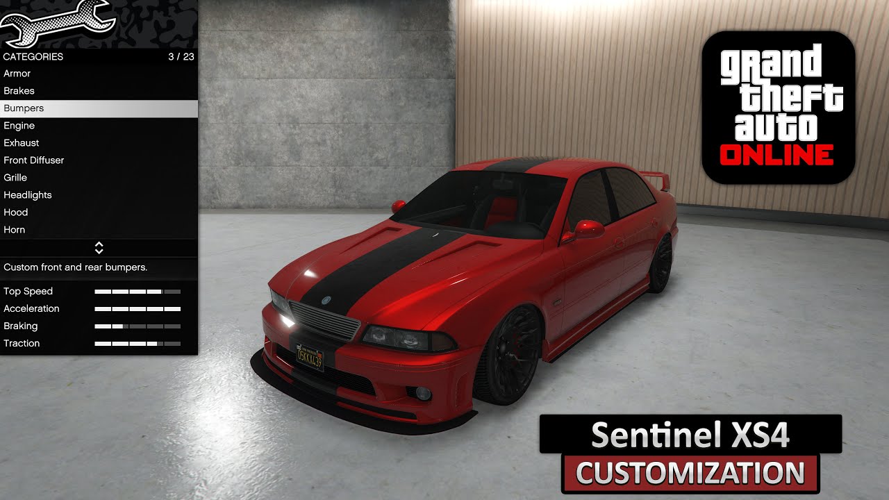 Ubermacht Sentinel XS4 - Customization and Review / GTA Online: A Safehouse In The Hills / Review 4K