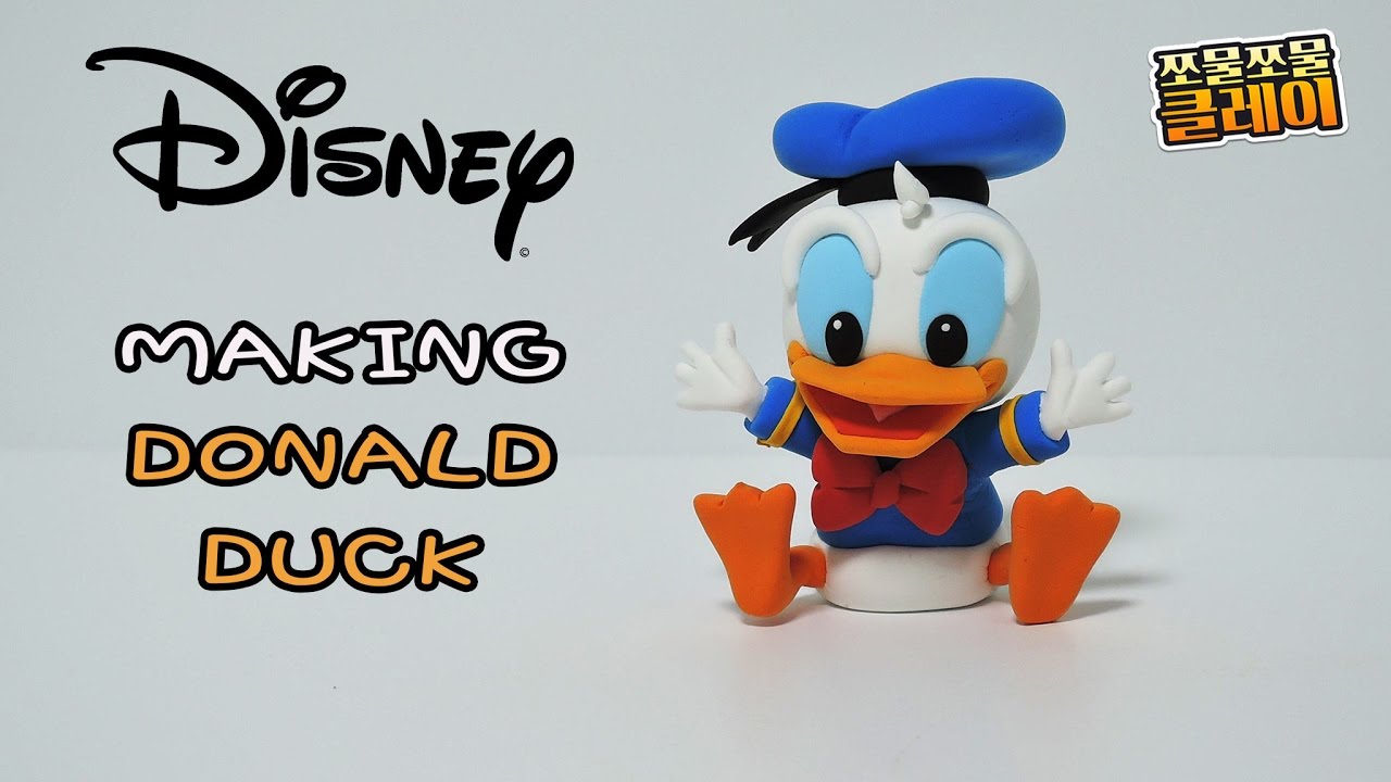 클레이로 디즈니 도널드덕 만들기 Making Disney Donald Duck with air dry clay