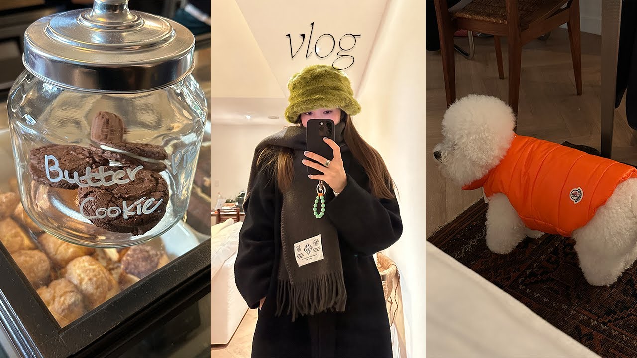 vlog. 요즘 빠진 쿠키 정보 있음. 압구정 우정곱창, MANA 서울, 집에서 만둣국 해먹는 일상 브이로그