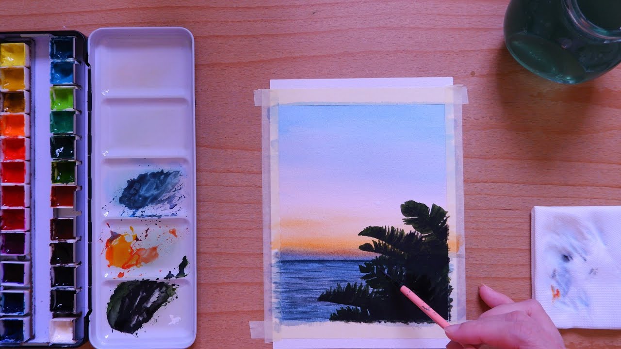 Watercolor Seascape Painting for Beginners