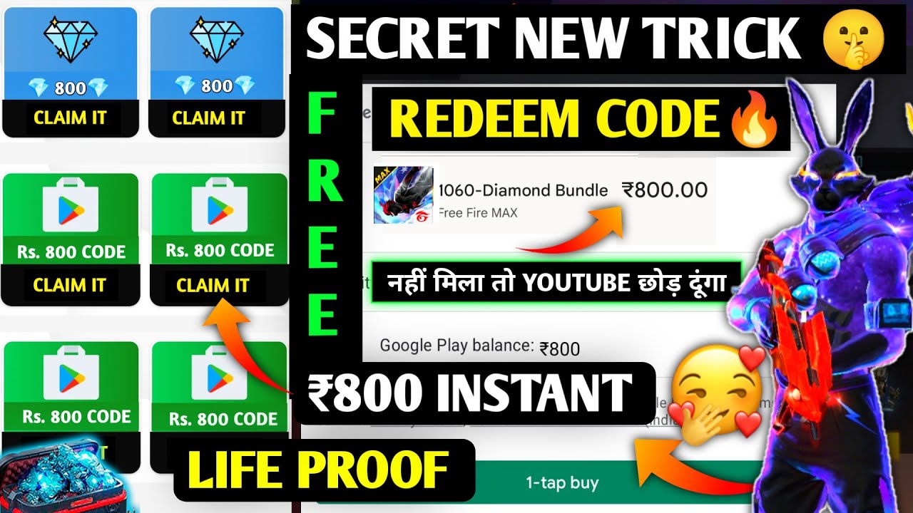 FREE REDEEM CODE KAISE LEN😋| LIVE PROOF | ₹800 FREE GOOGLE PLAY REDEEM CODE | FREE REDEEM CODE APP