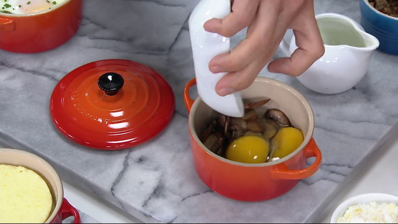 Le Creuset Stoneware (4) 15-oz Cocottes on QVC