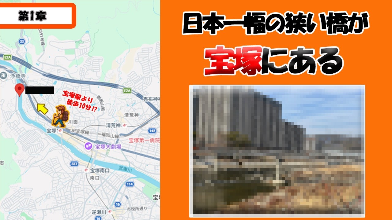 第一章　『日本一幅の狭い橋の調査』#vlog