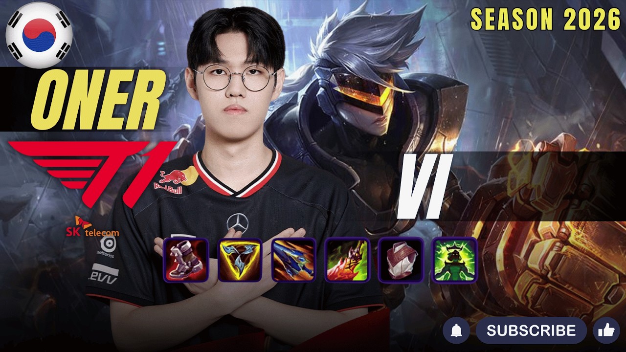 T1 Oner VI vs SYLAS Jungle - Patch 26.3 KR Ranked | lolrec