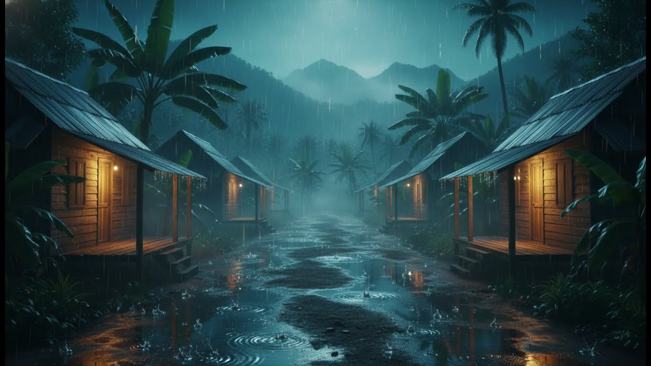 Rain Sounds for Sleeping 🌙 Heavy Rain Sounds to Calm Mind, Deep Sleep & Total Night Relaxation