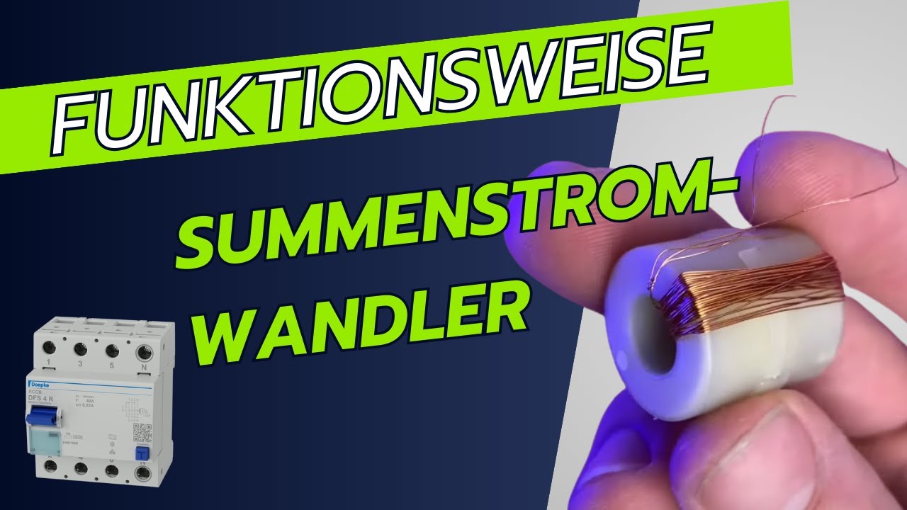 Summenstromwandler im FI-Schutzschalter einfach erklärt! (Kurzvideo)