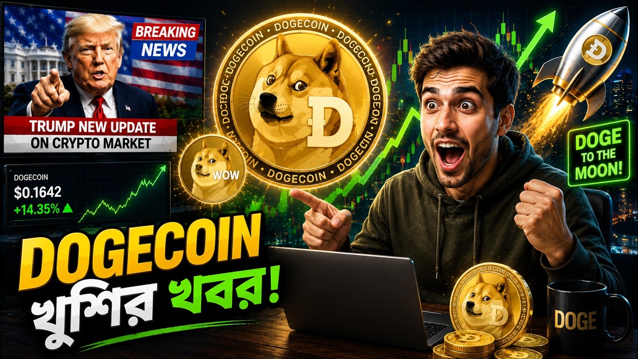 ডজকয়েন এর বিরাট আপডেট| 🔥 Dogecoin Pump Coming? Trump Crypto News Explained|
