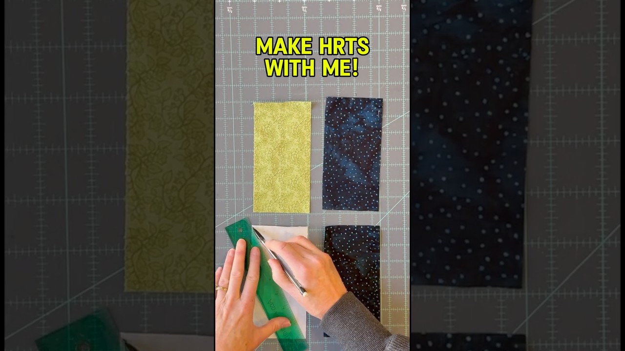 Make HRTs with me! Half rectangle triangles simplified! #quilters #quiltingtutorial #sewingtips #hrt