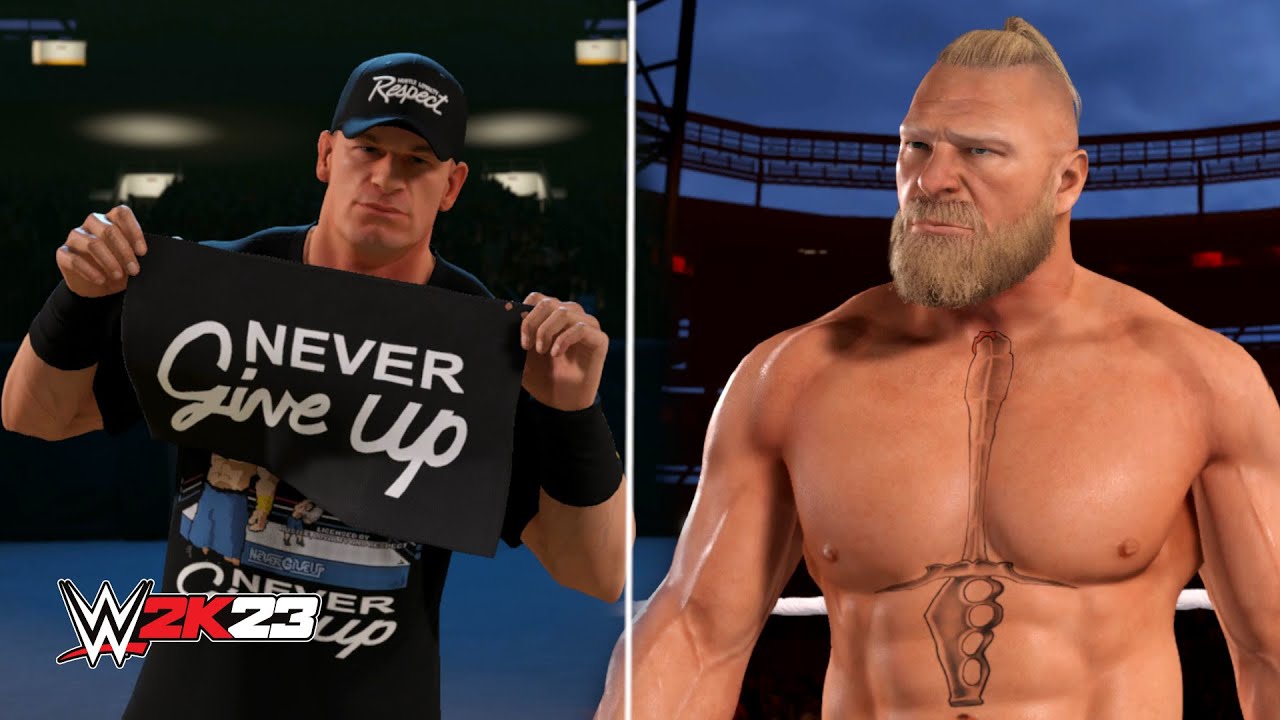 WWE 2K23 - John Cena Vs Brock Lesnar FULL GAMEPLAY (PS5)