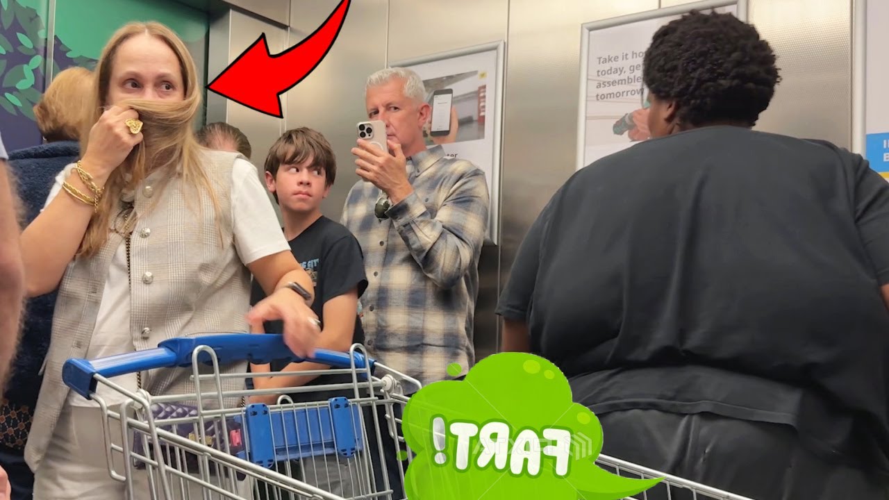 900lbs Man Farts In Elevator At Ikea!!! (BIG FARTS)