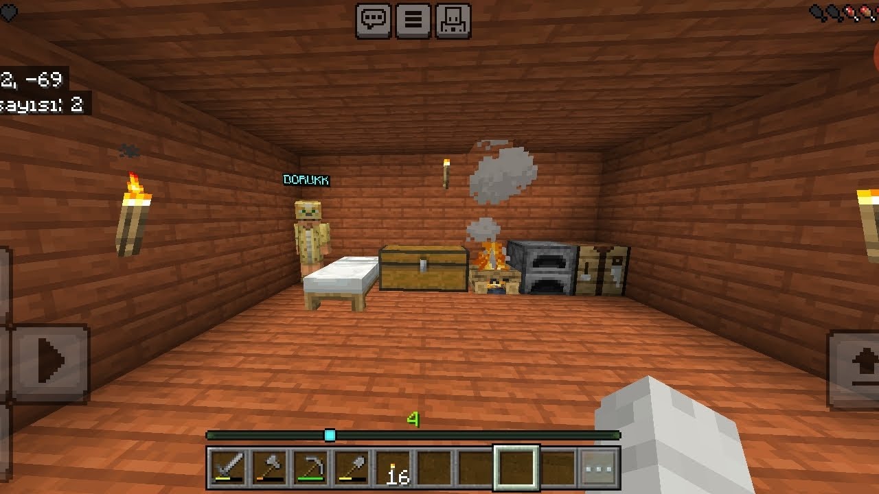 Miraç ile minecraft bölüm 1:EVİM
