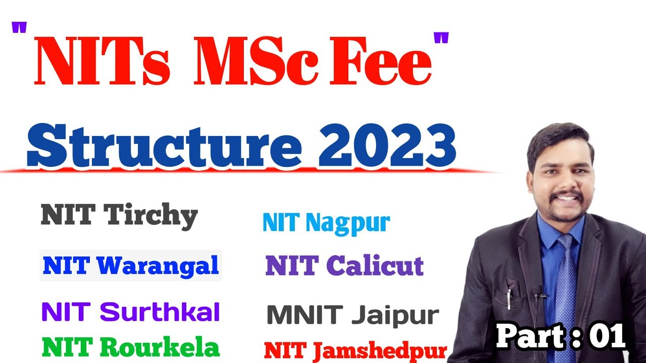 NITs MSc Fee Structure 2023