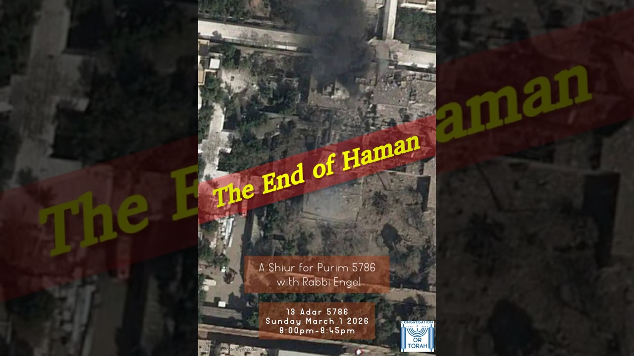 The End of Haman A Shiur for Purim 5786